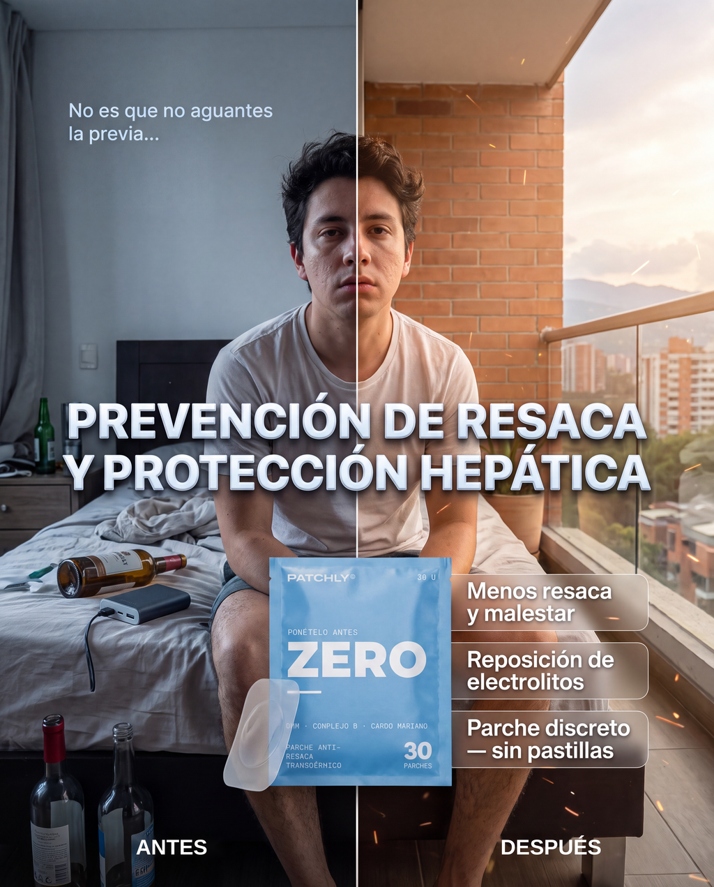 Parche Antiresaca Transdérmico ZERO – Cero Resaca